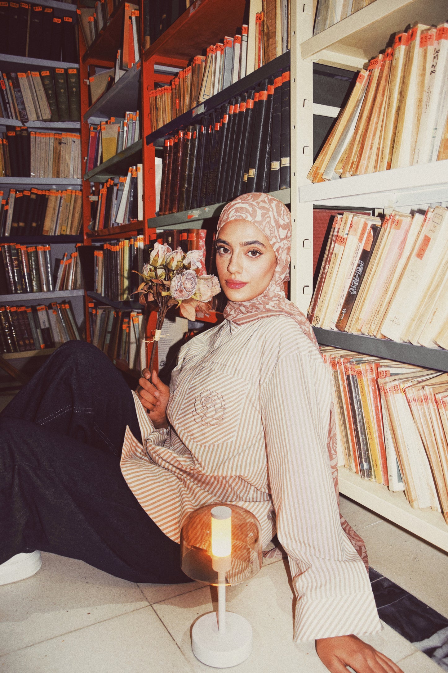 Striped Essential Shirt (Beige)