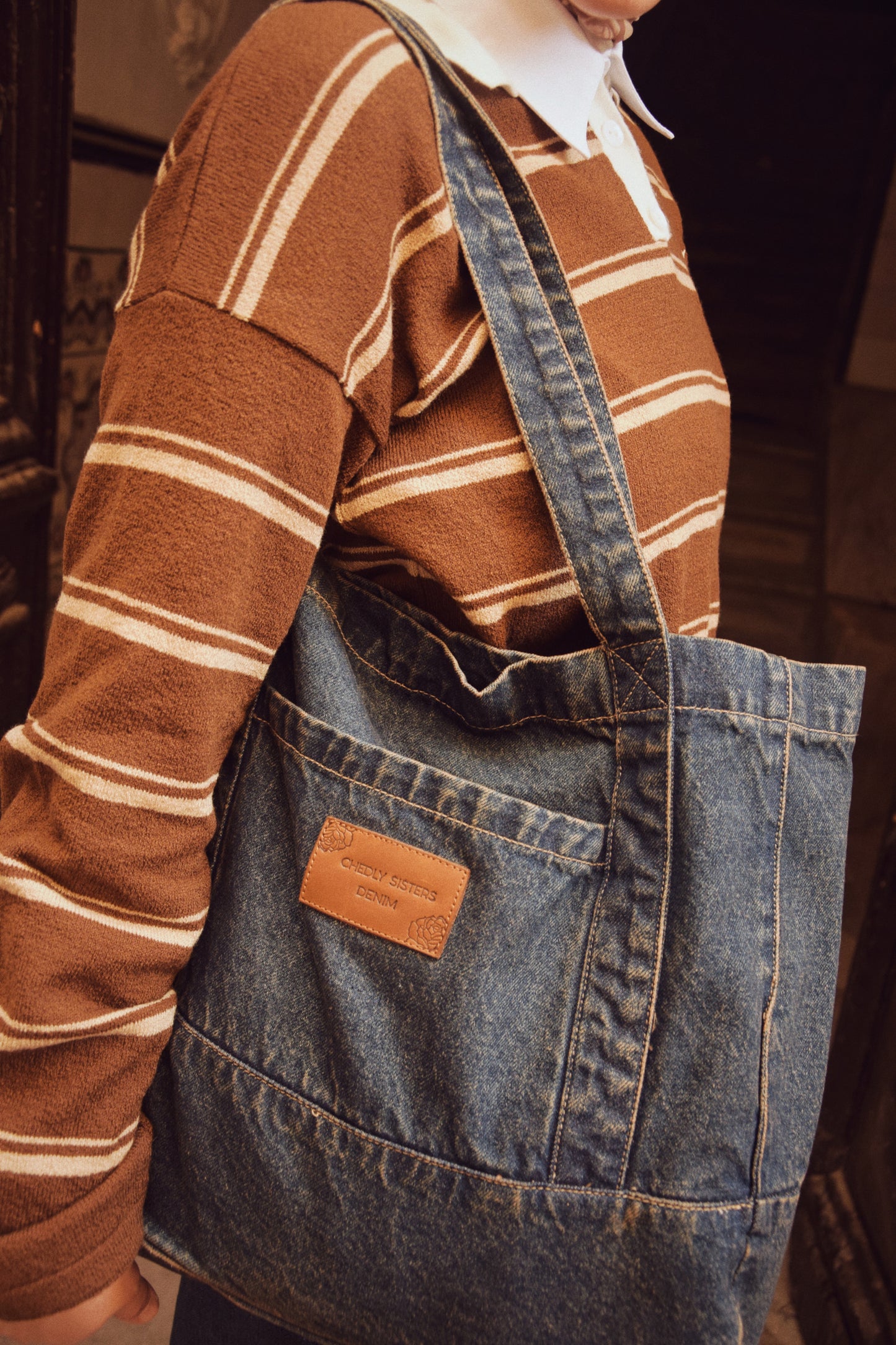 Daily Denim Tote (Dirty Wash)