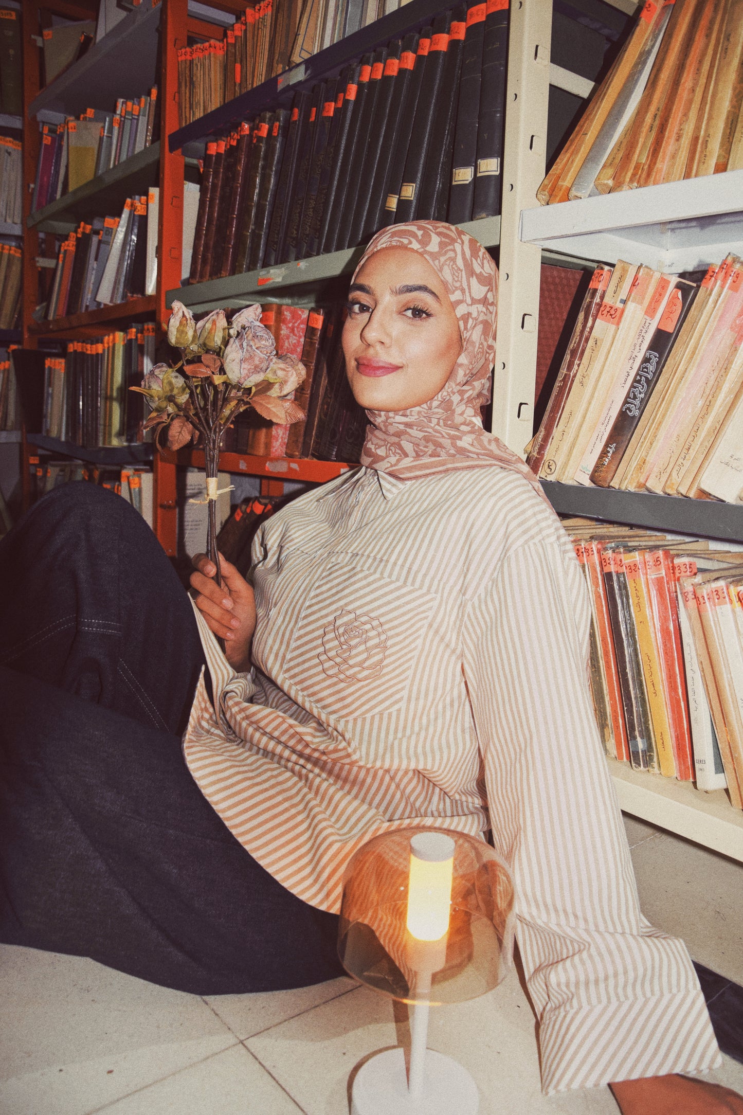 Striped Essential Shirt (Beige)