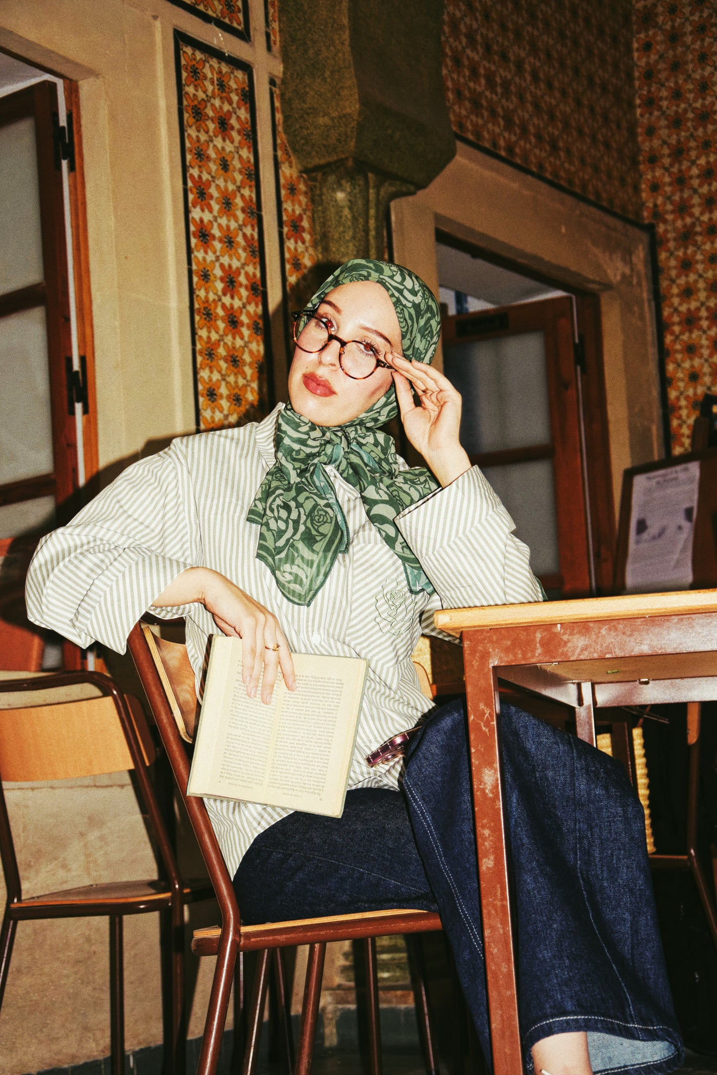 Striped Essential Shirt (Green)