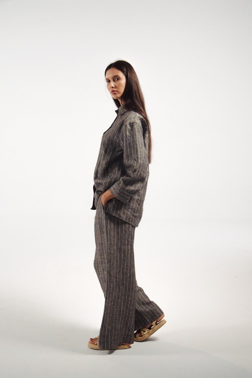 Striped Linen Pants