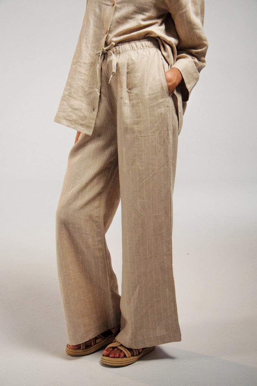 Striped Linen Pants