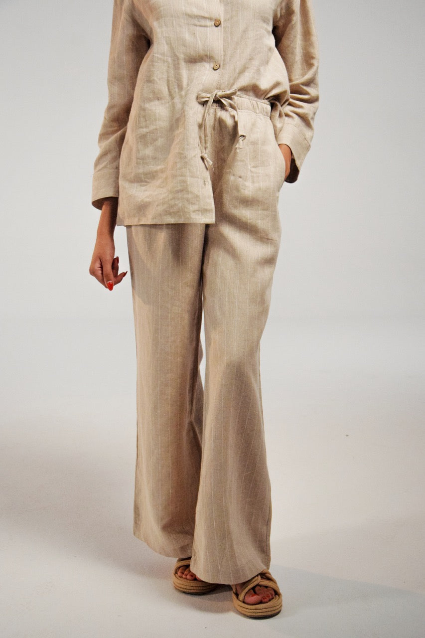 Striped Linen Pants