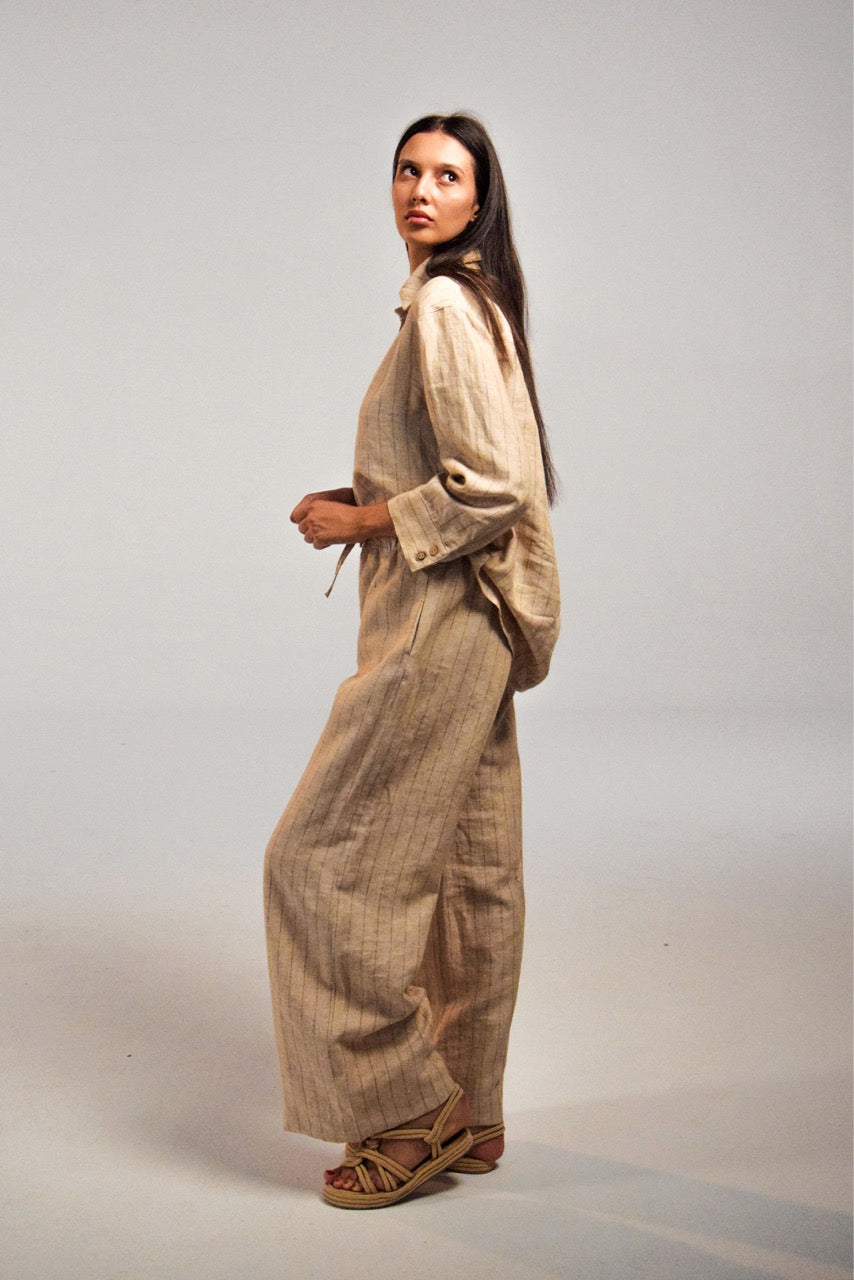 Striped Linen Pants