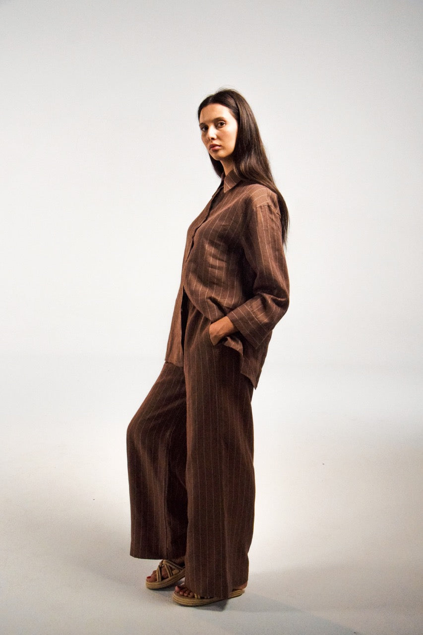 Striped Linen Pants