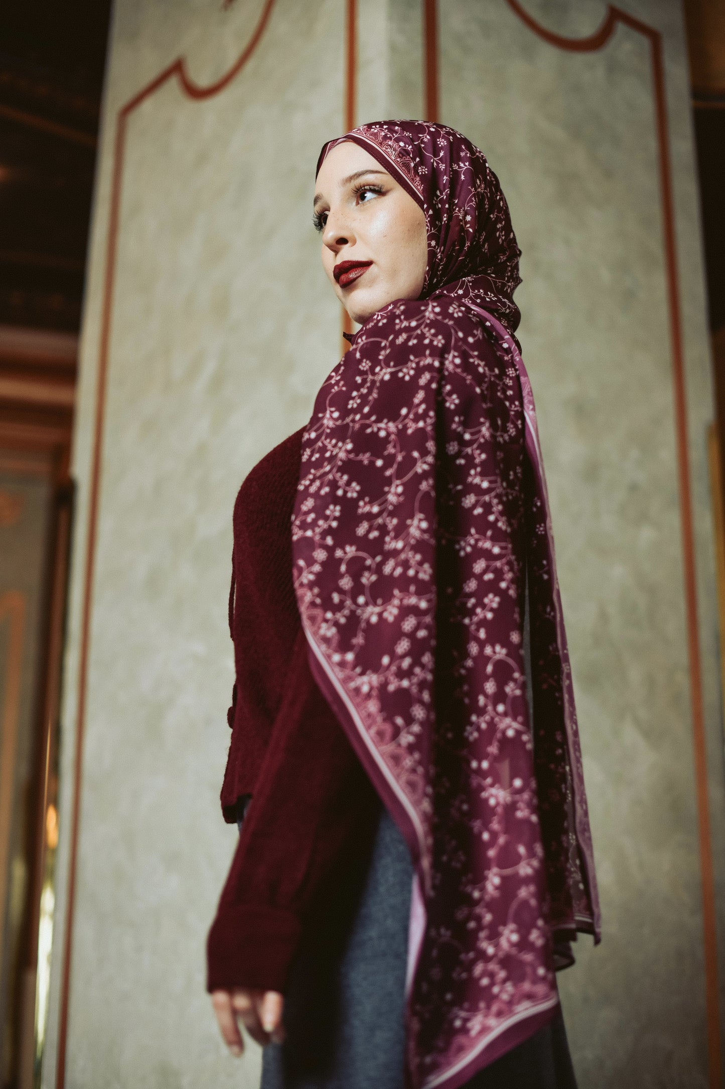 Burgundy Lace Whisper