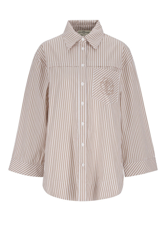 Striped Essential Shirt (Beige)