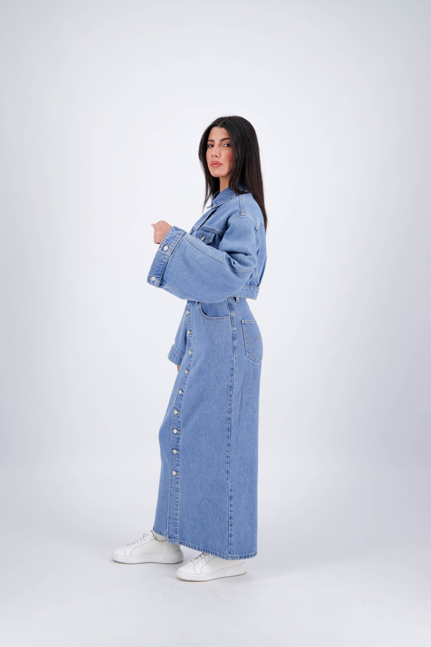 The CS X Kontakt Cropped Denim Jacket
