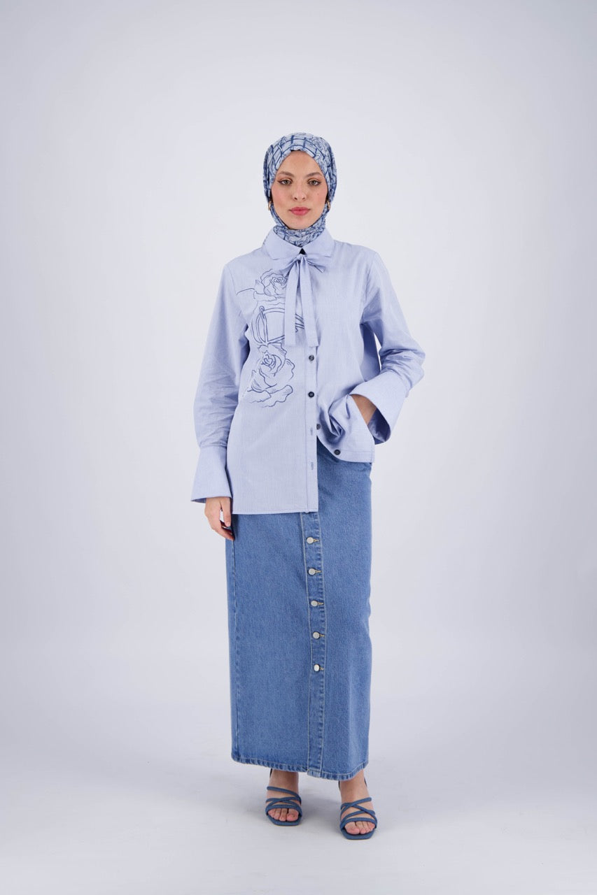 CS X Kontakt Blue Shirt