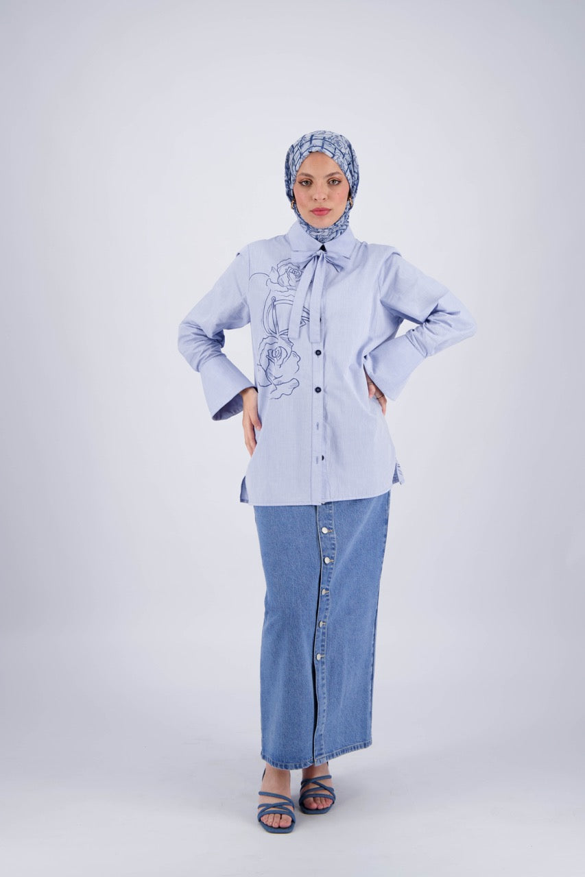 CS X Kontakt Blue Shirt