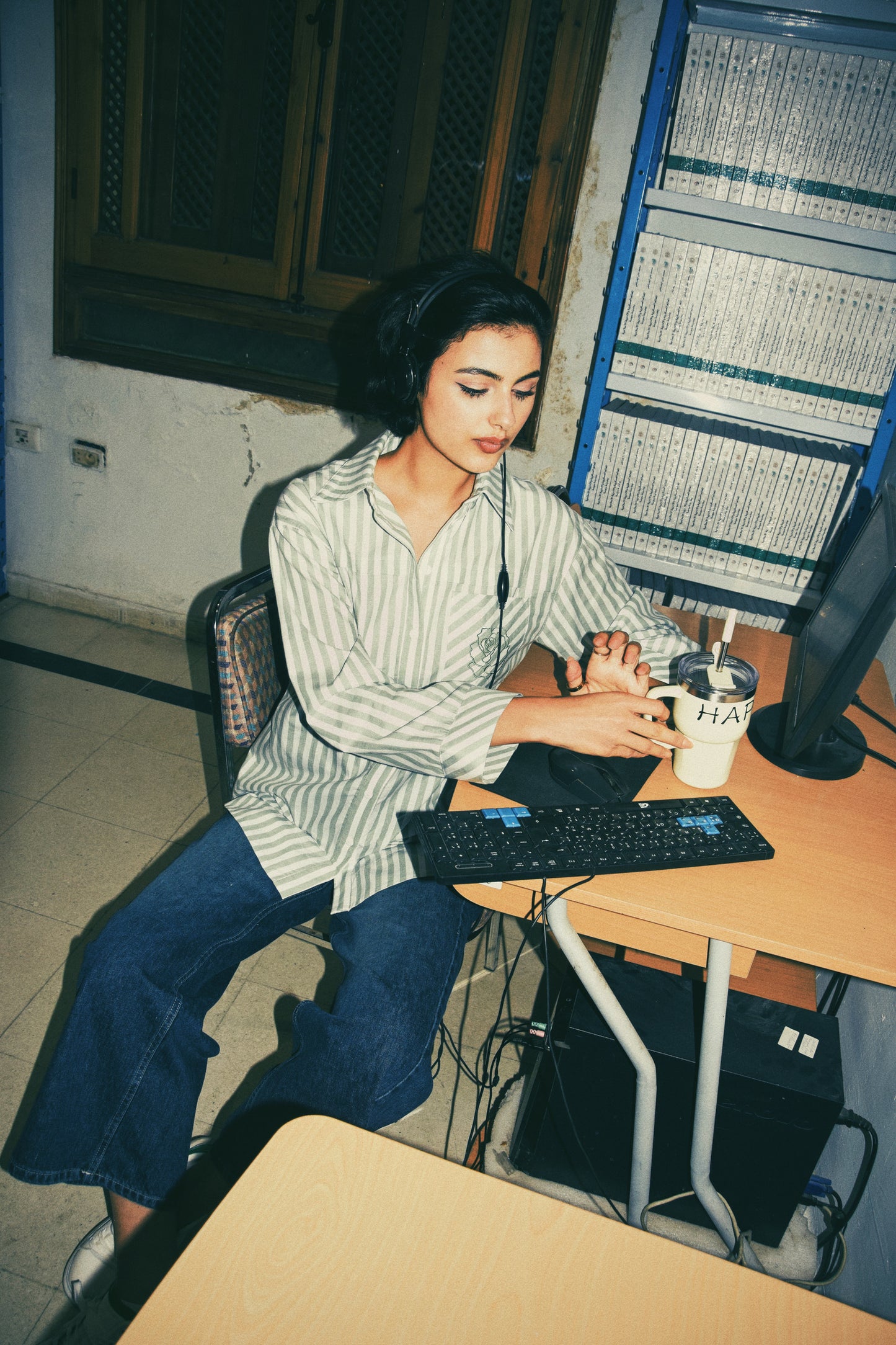 Striped Essential Shirt (Green)