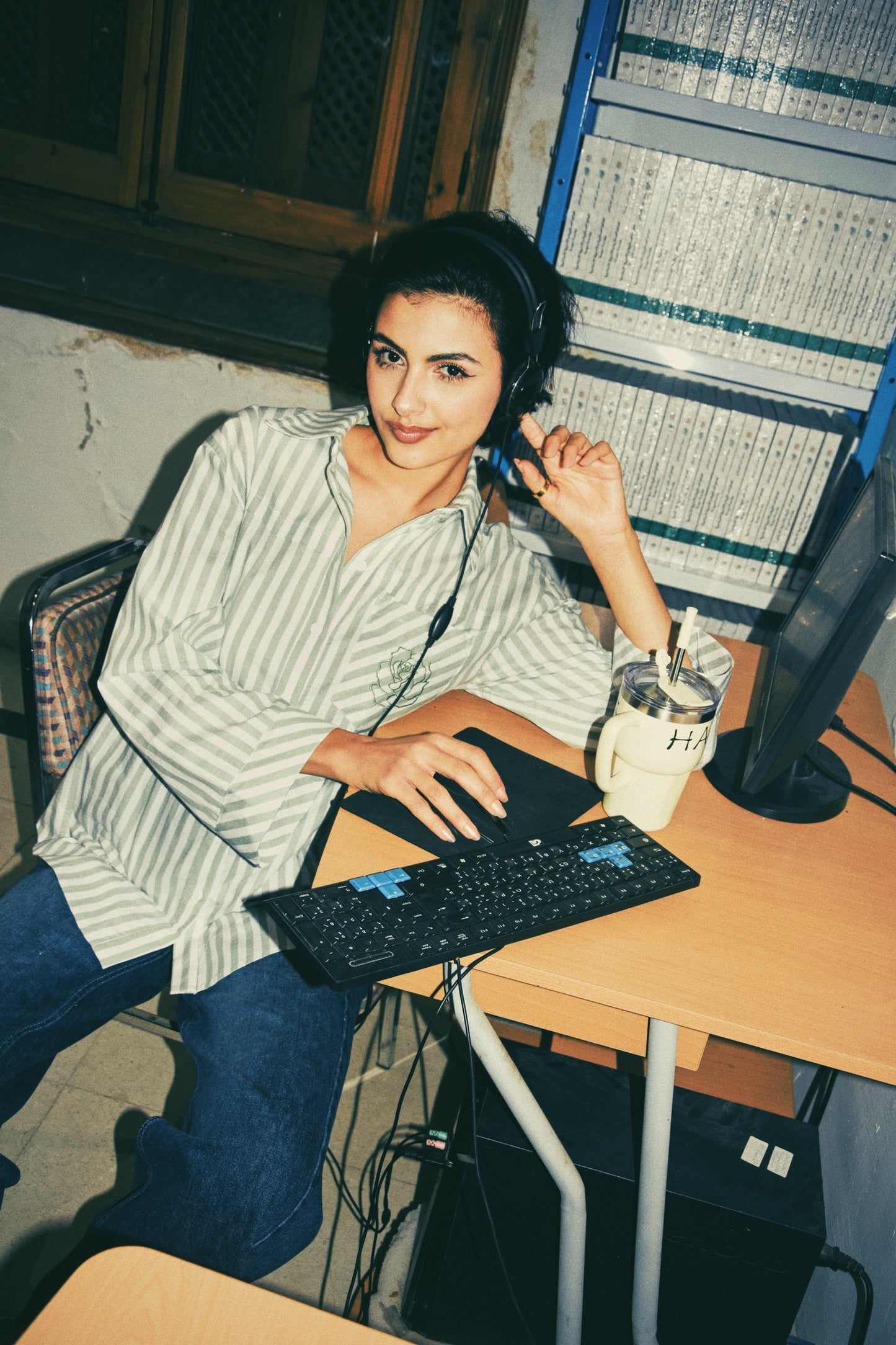 Striped Essential Shirt (Green)