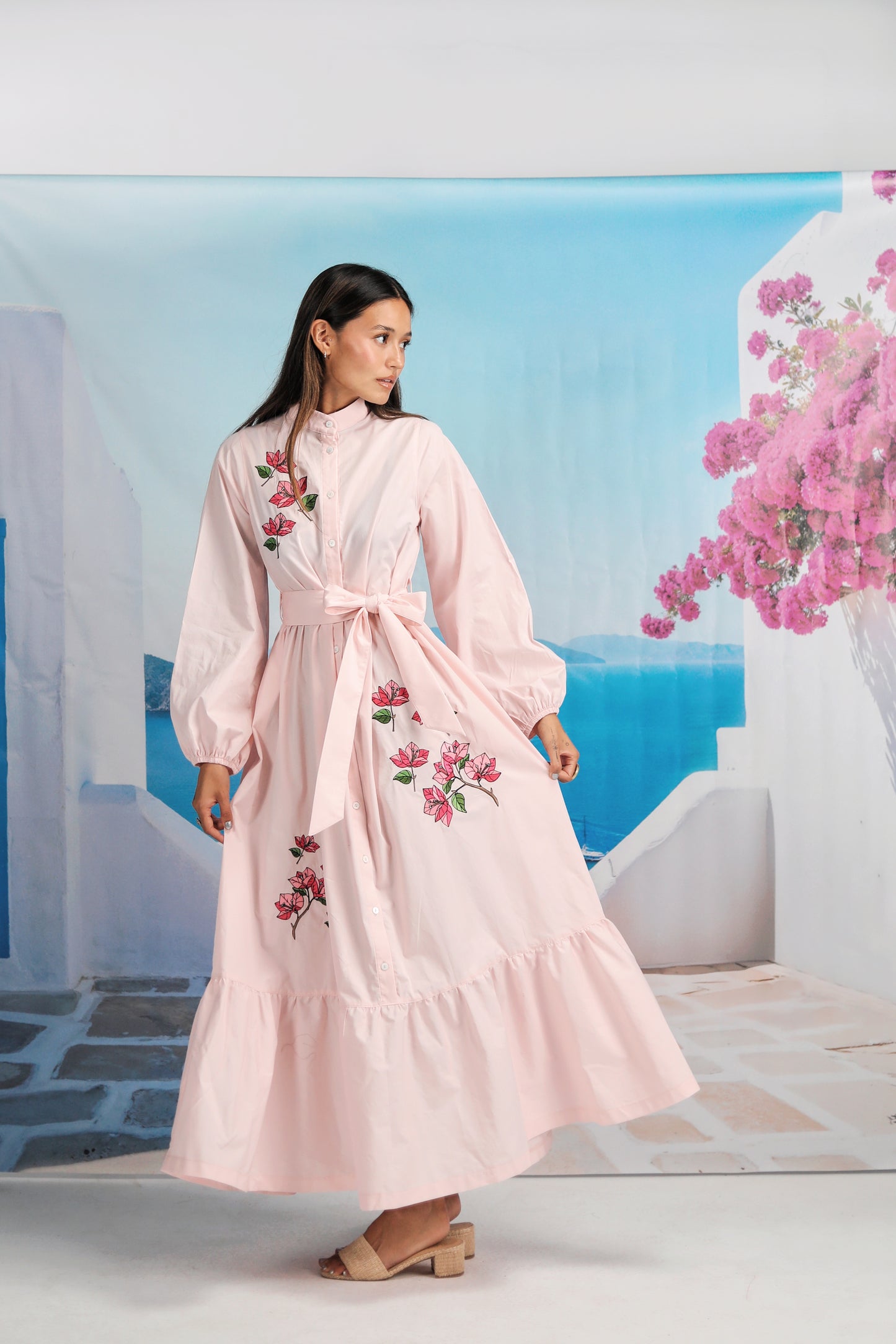 Bougainvillea Field Pink Dress