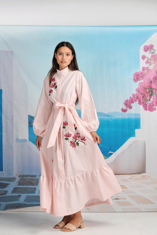 Bougainvillea Field Pink Dress