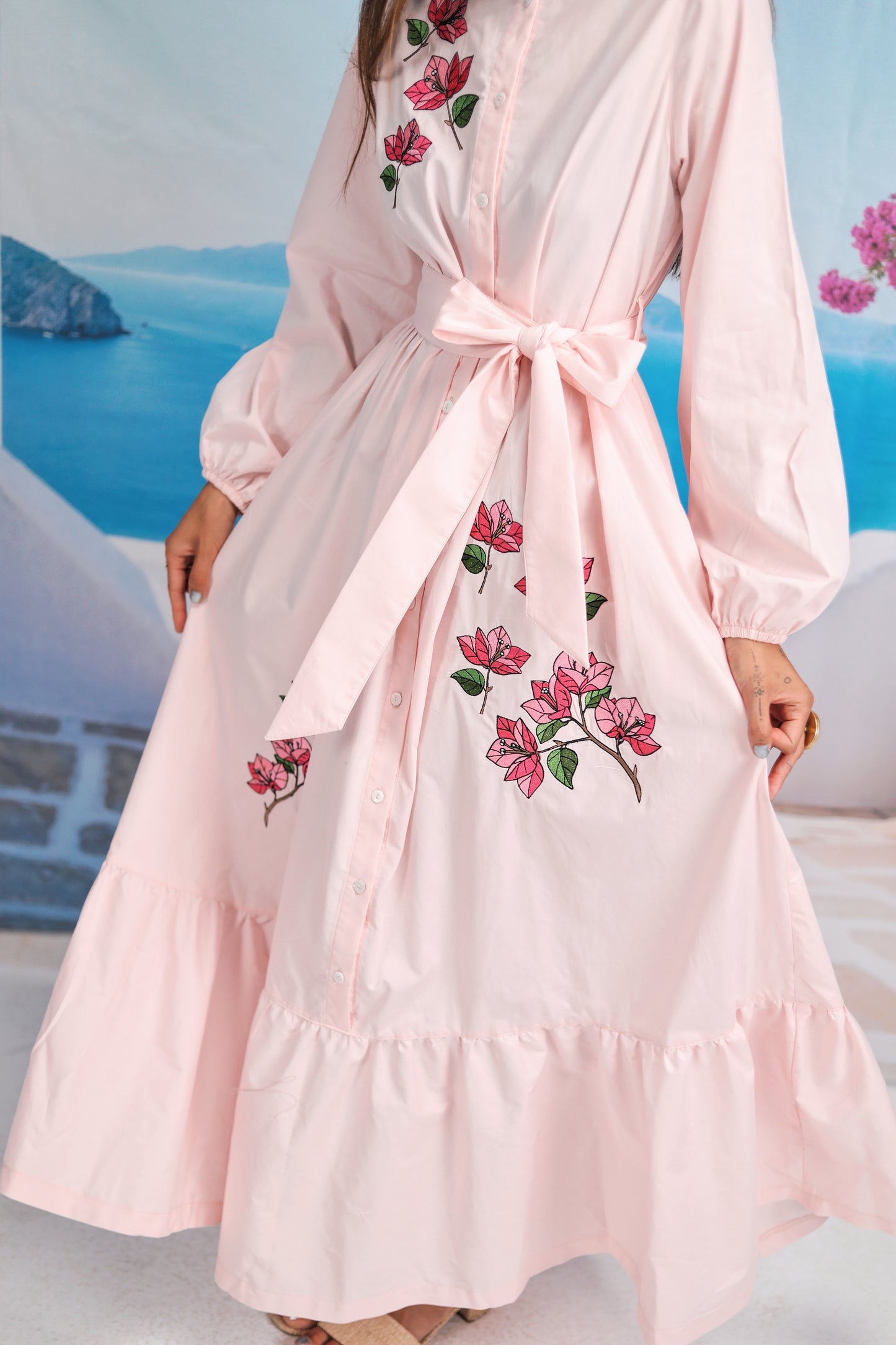 Bougainvillea Field Pink Dress
