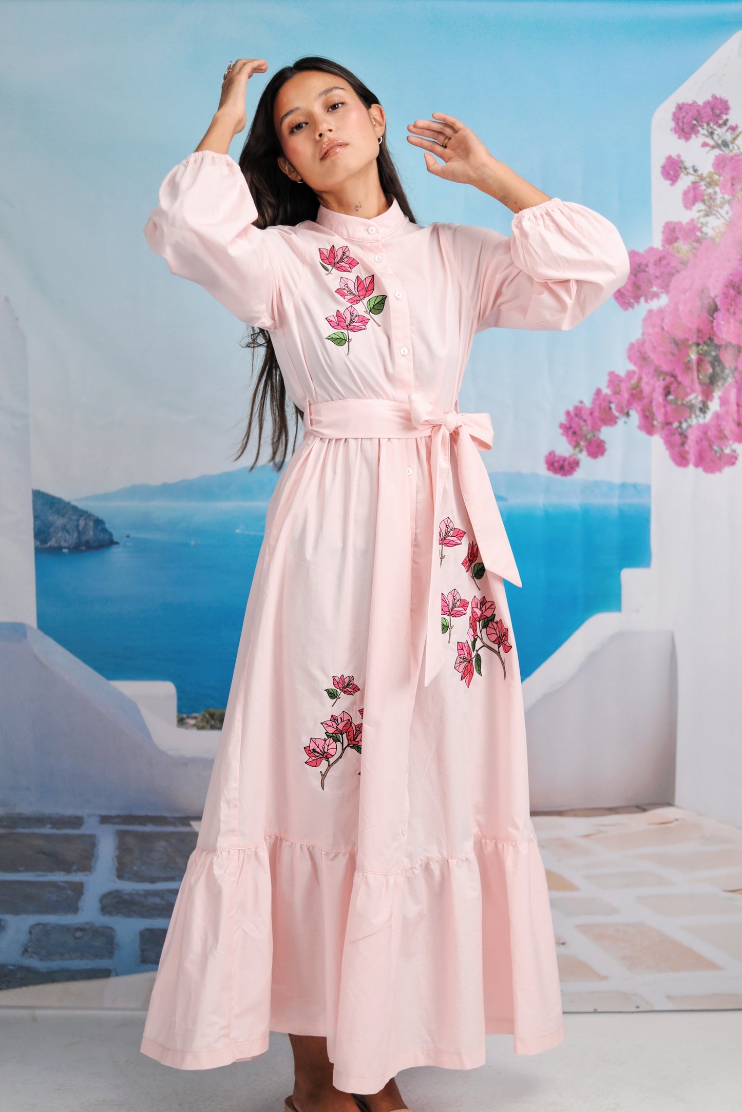 Bougainvillea Field Pink Dress