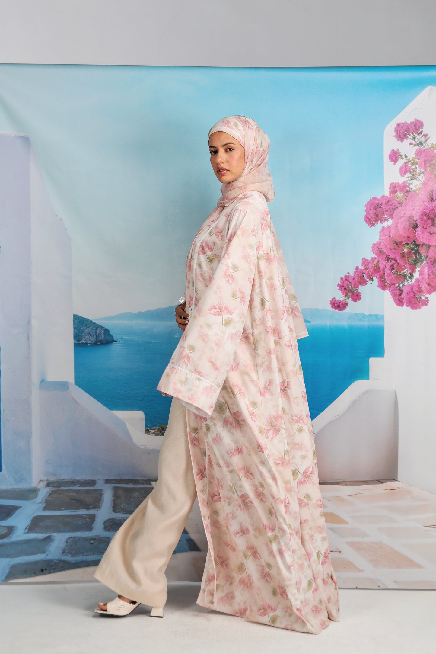 Bougainvillea Veil Abaya
