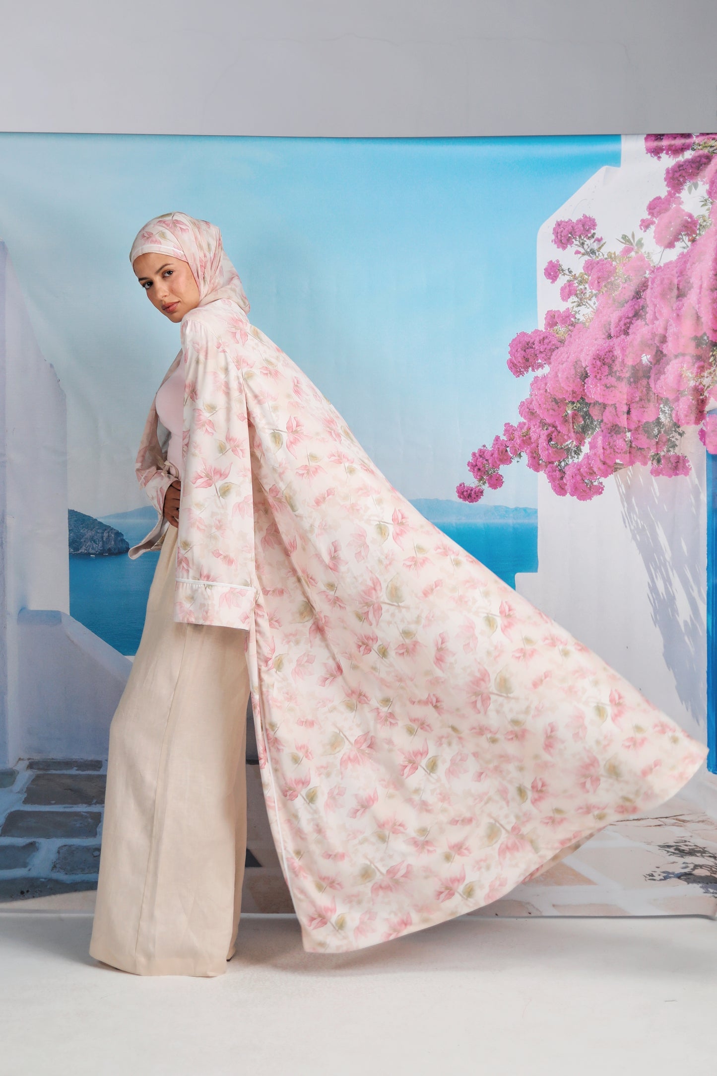 Bougainvillea Veil Abaya