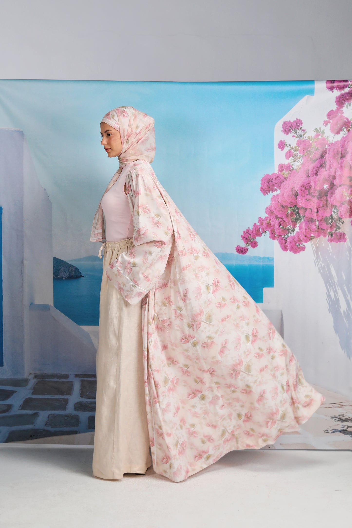 Bougainvillea Veil Abaya