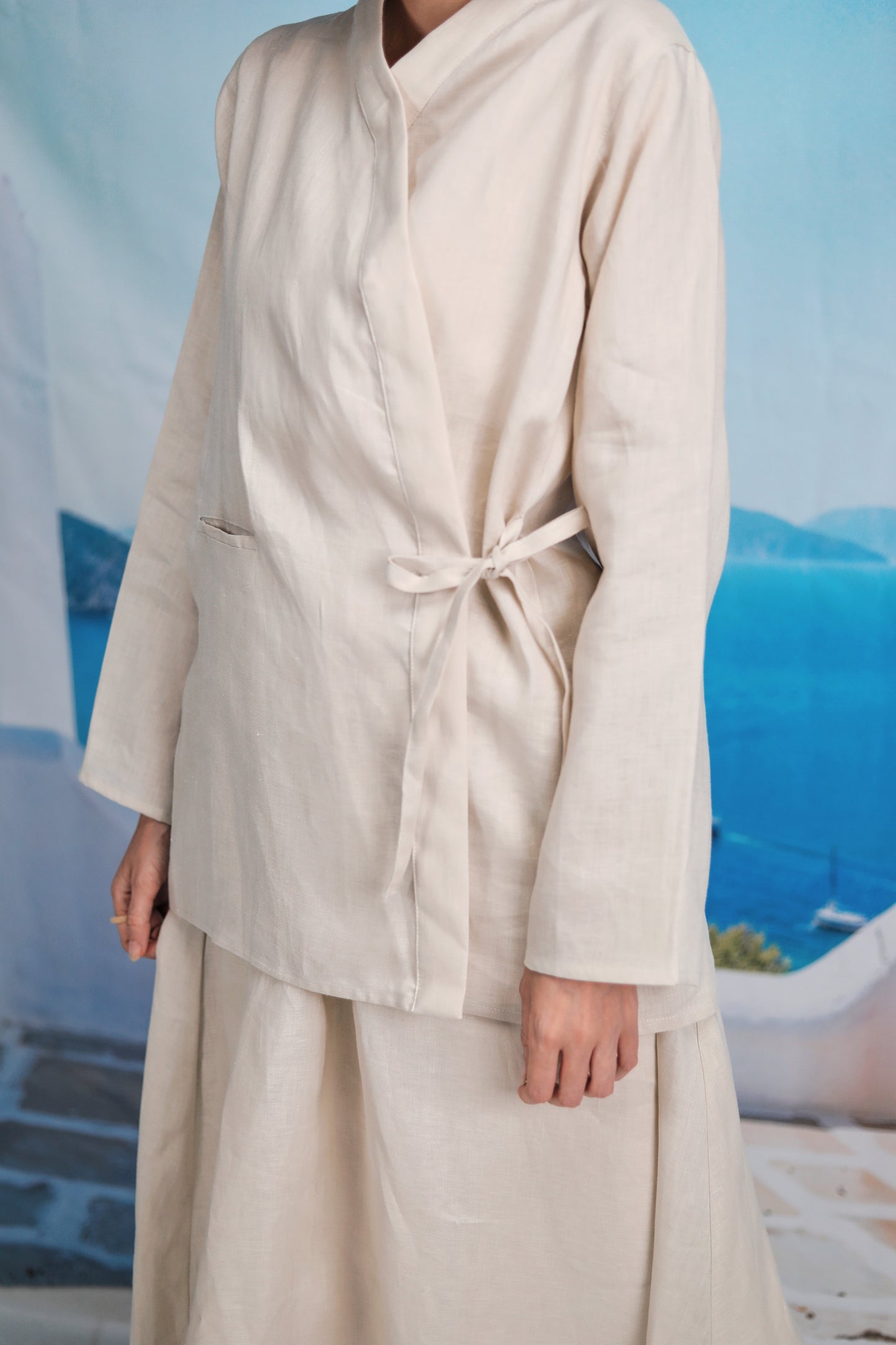Linen Zen Kimono Shirt