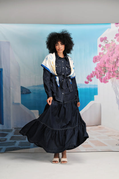Summer Indigo Skirt