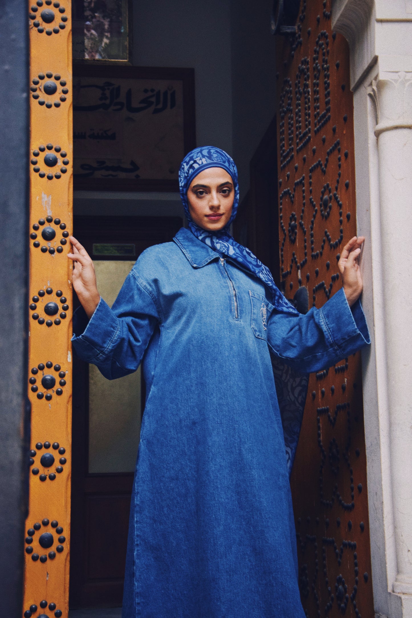 CS Denim Dress (Medium Wash)