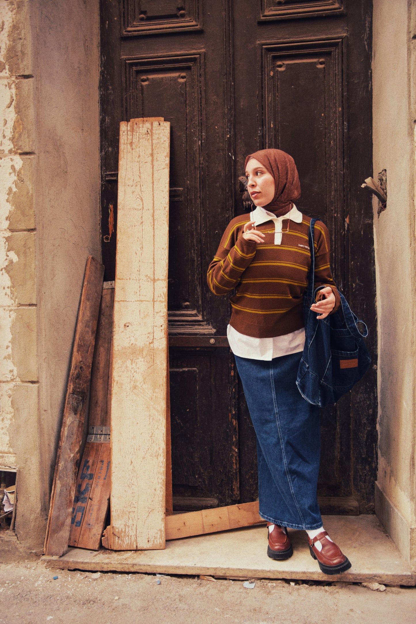 Daily Denim Tote (Dark Wash)