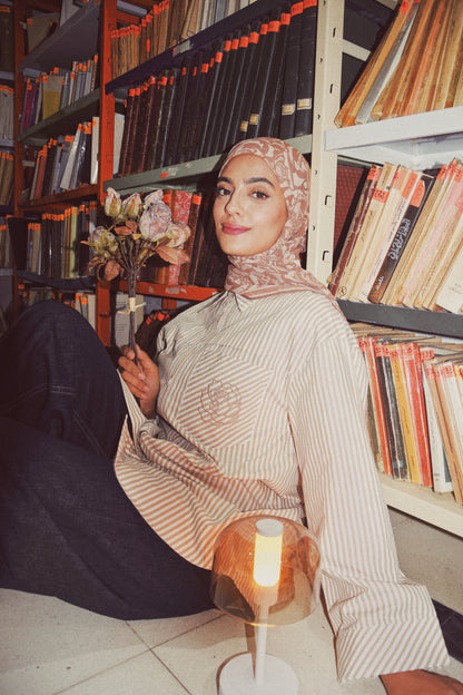 Striped Essential Shirt (Beige)