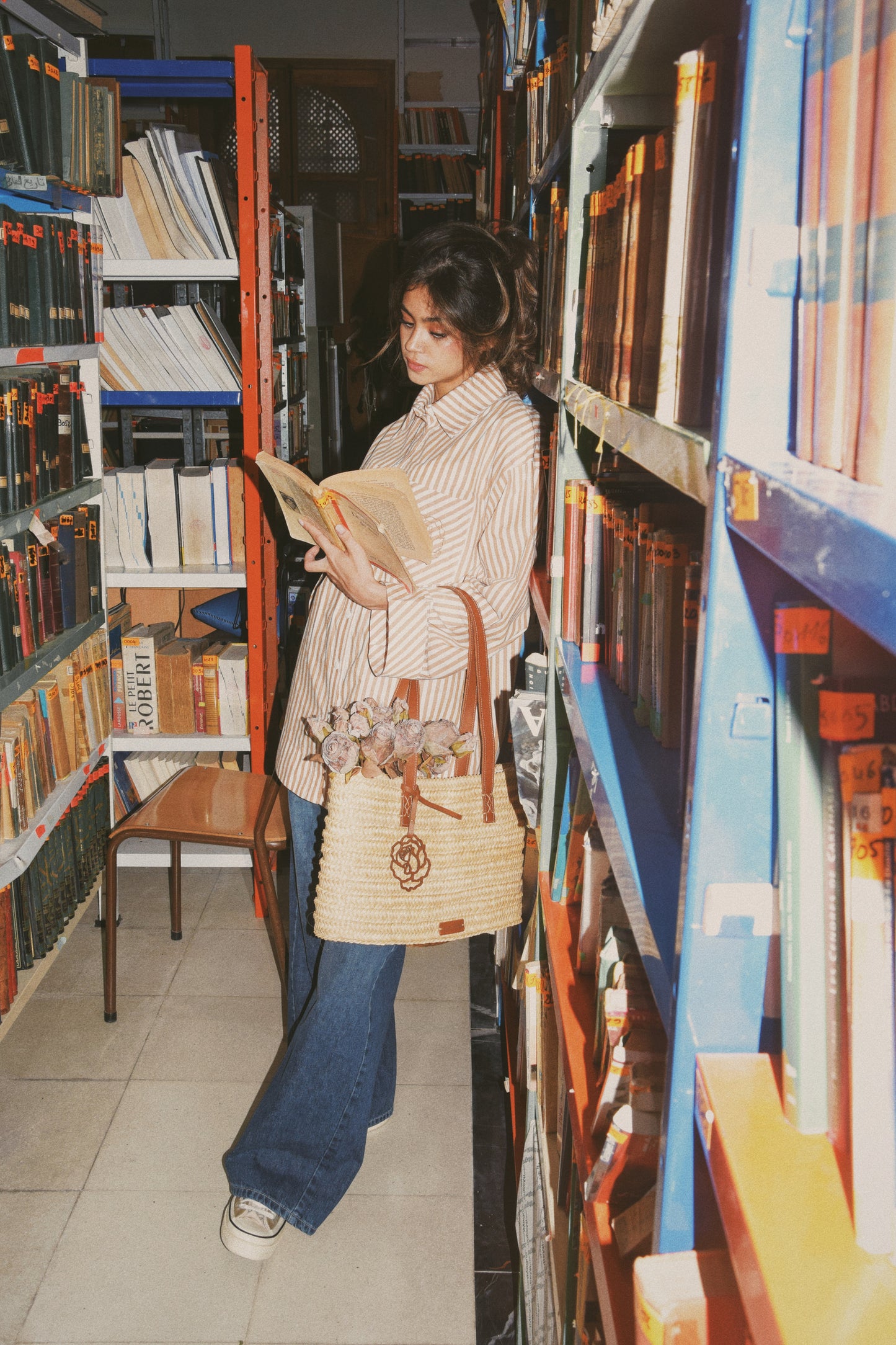 Striped Essential Shirt (Camel)