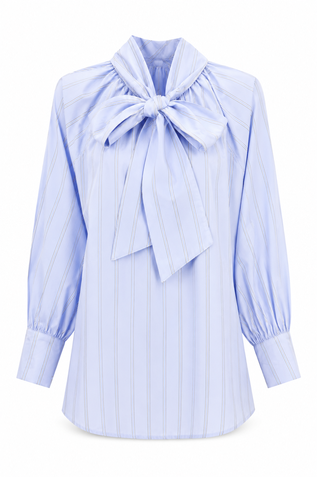 Striped Shirt With Bow
