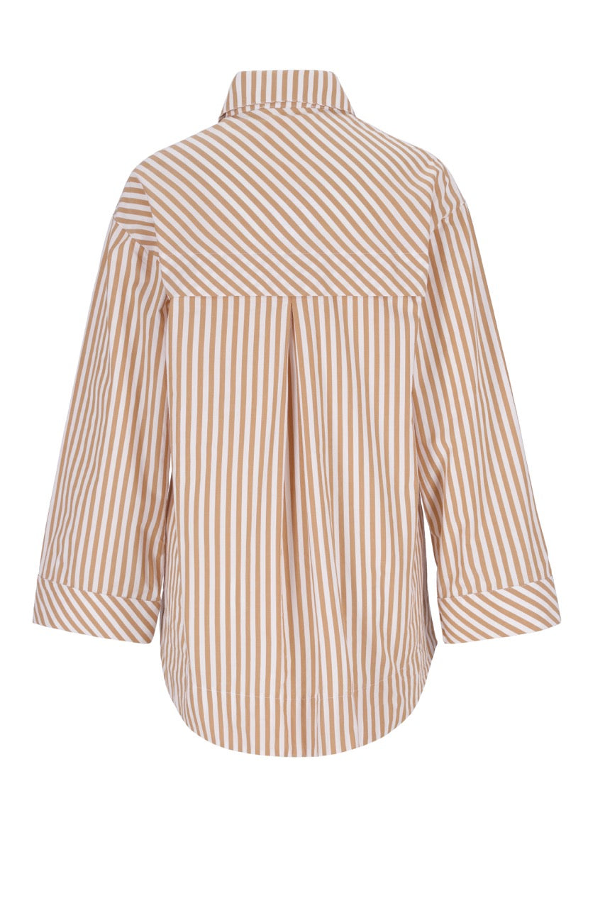 Striped Essential Shirt (Camel)