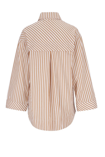 Striped Essential Shirt (Camel)