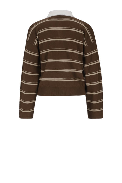 The Soft Stripes Sweatshirt (Brown X Beige)