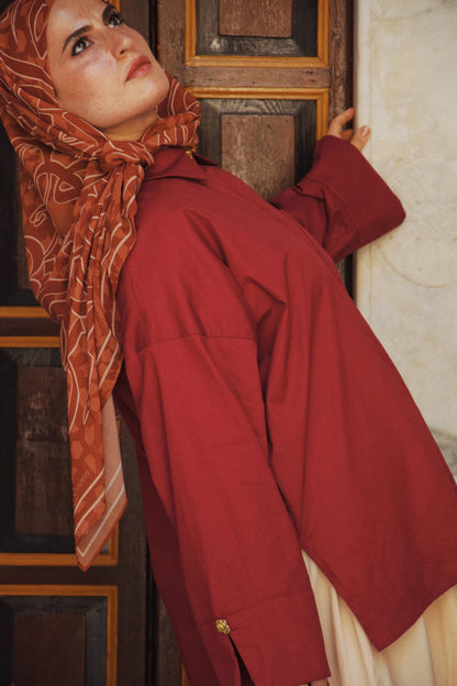 Abyat Scarf (Terracotta)