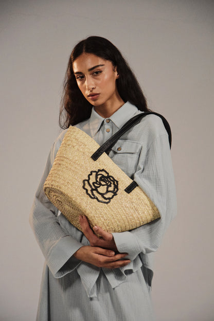 The Midi Signature Basket Bag