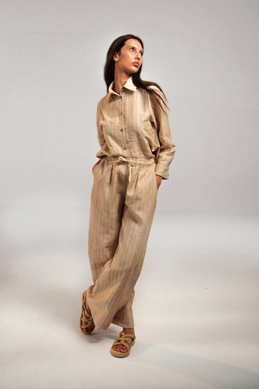 Striped Linen Pants