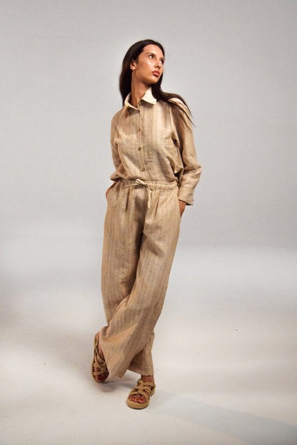 Striped Linen Pants