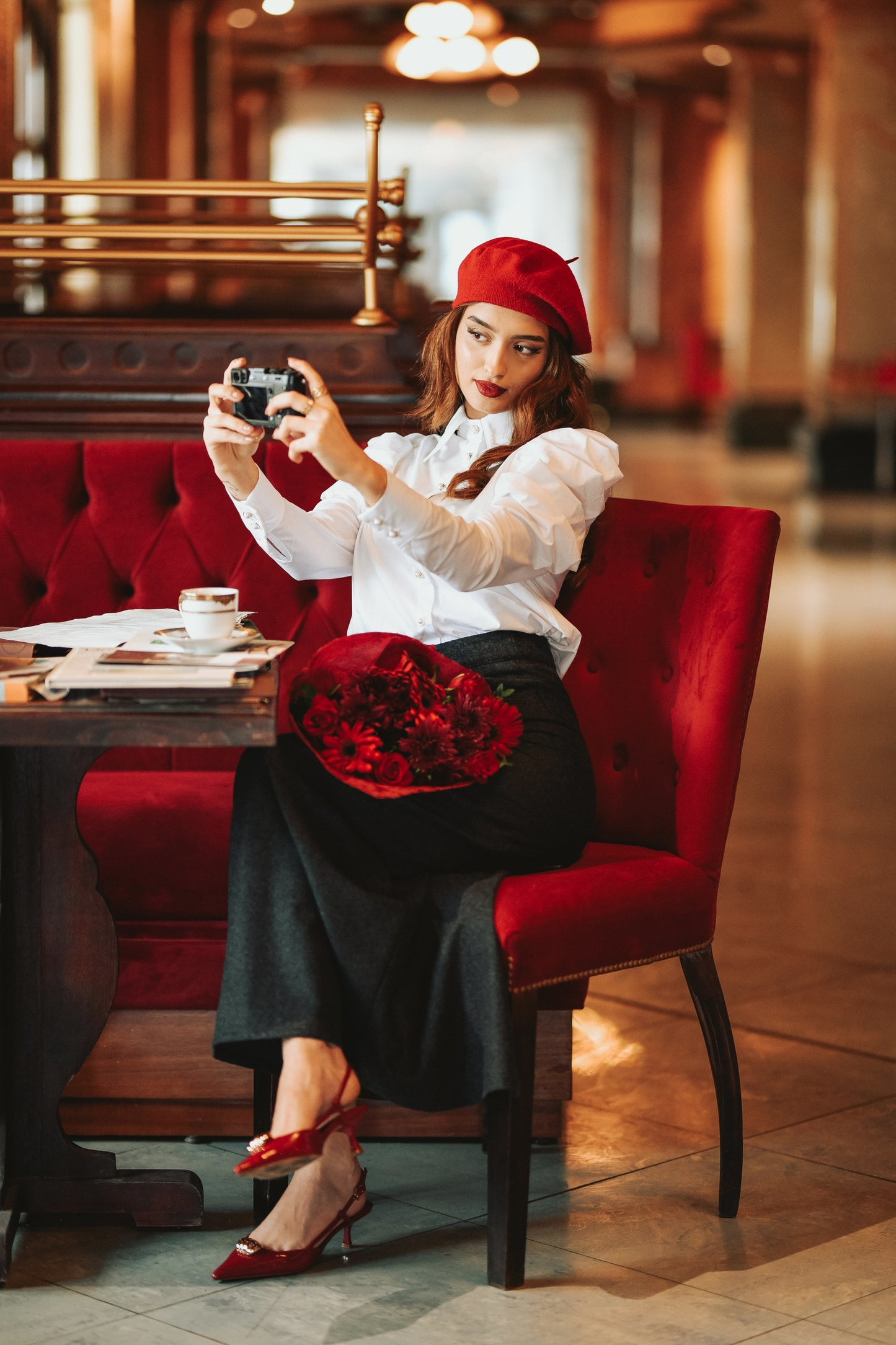 Camélia Pleated Shirt