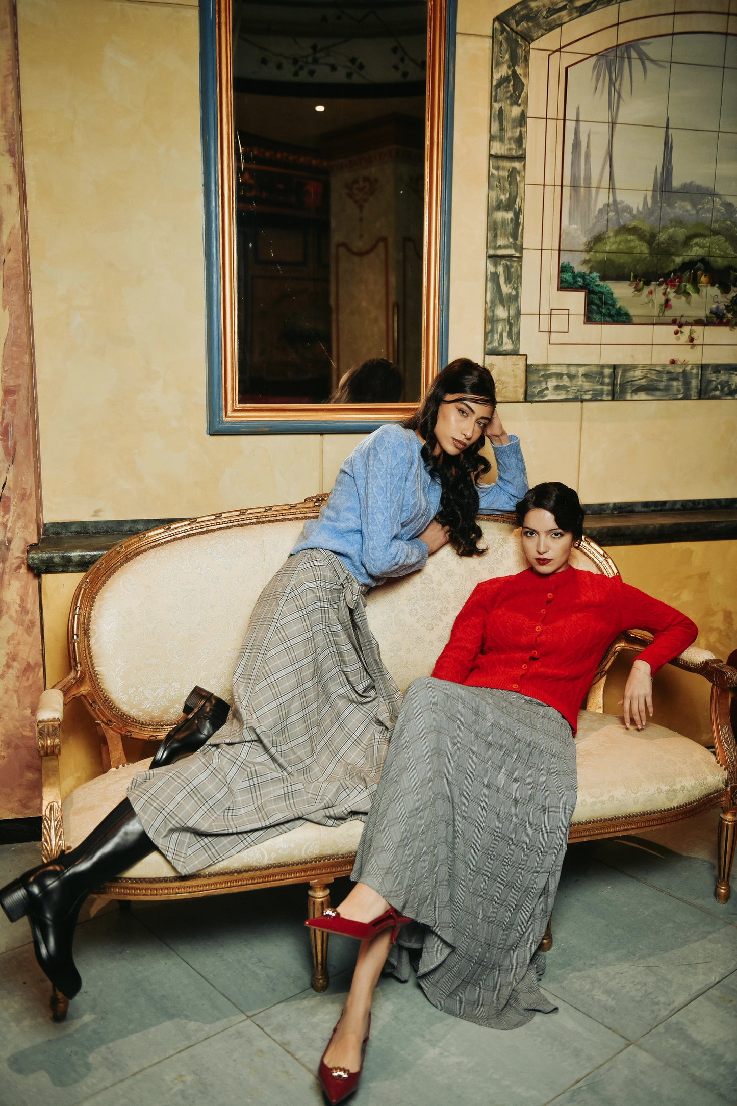 Émilie Pleated Chiffon Skirt