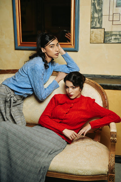 Émilie Pleated Chiffon Skirt