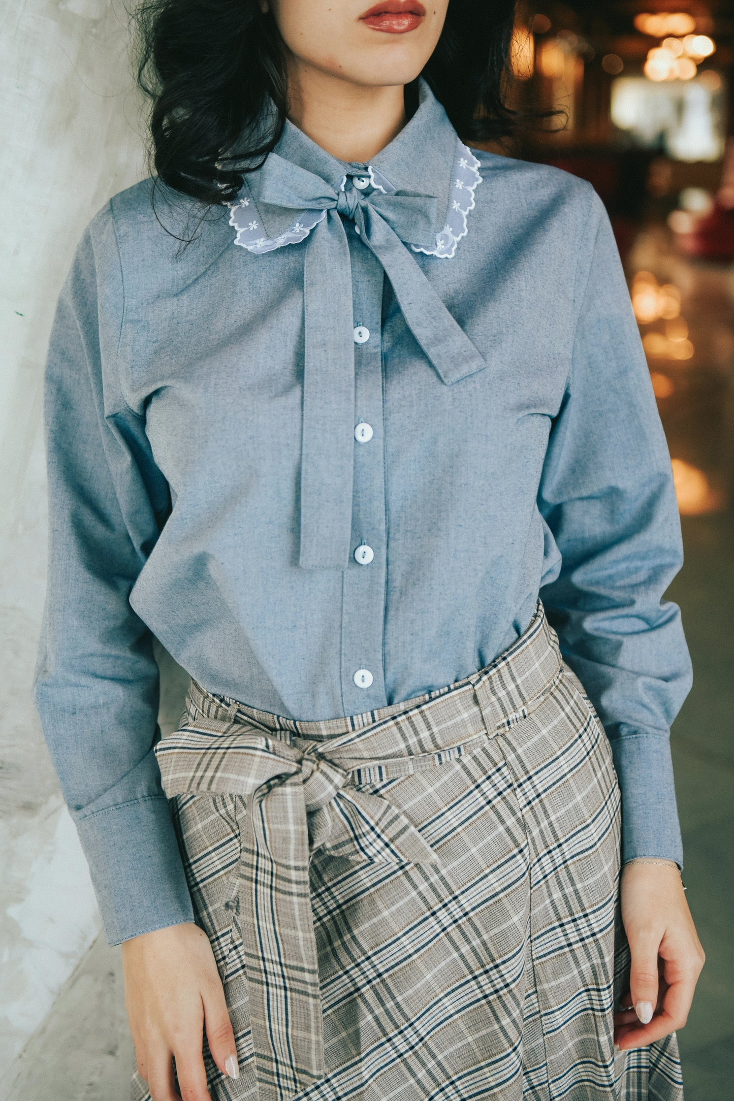 Éliana Lace Collar Shirt