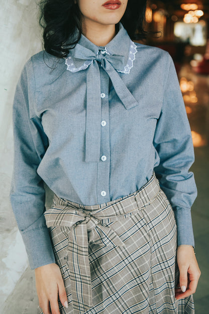 Éliana Lace Collar Shirt