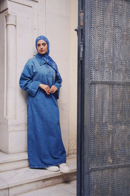 CS Denim Dress (Medium Wash)