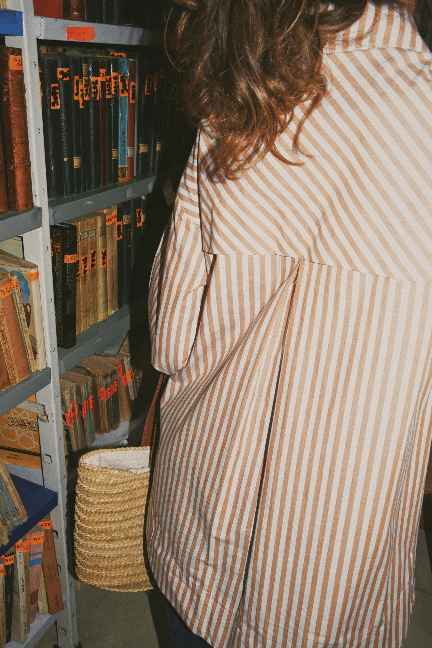 Striped Essential Shirt (Camel)