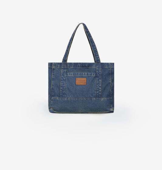 Daily Denim Tote (Dirty Wash)
