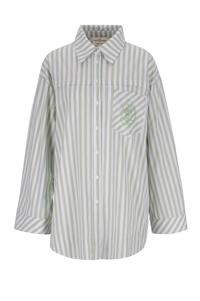 Striped Essential Shirt (Green)