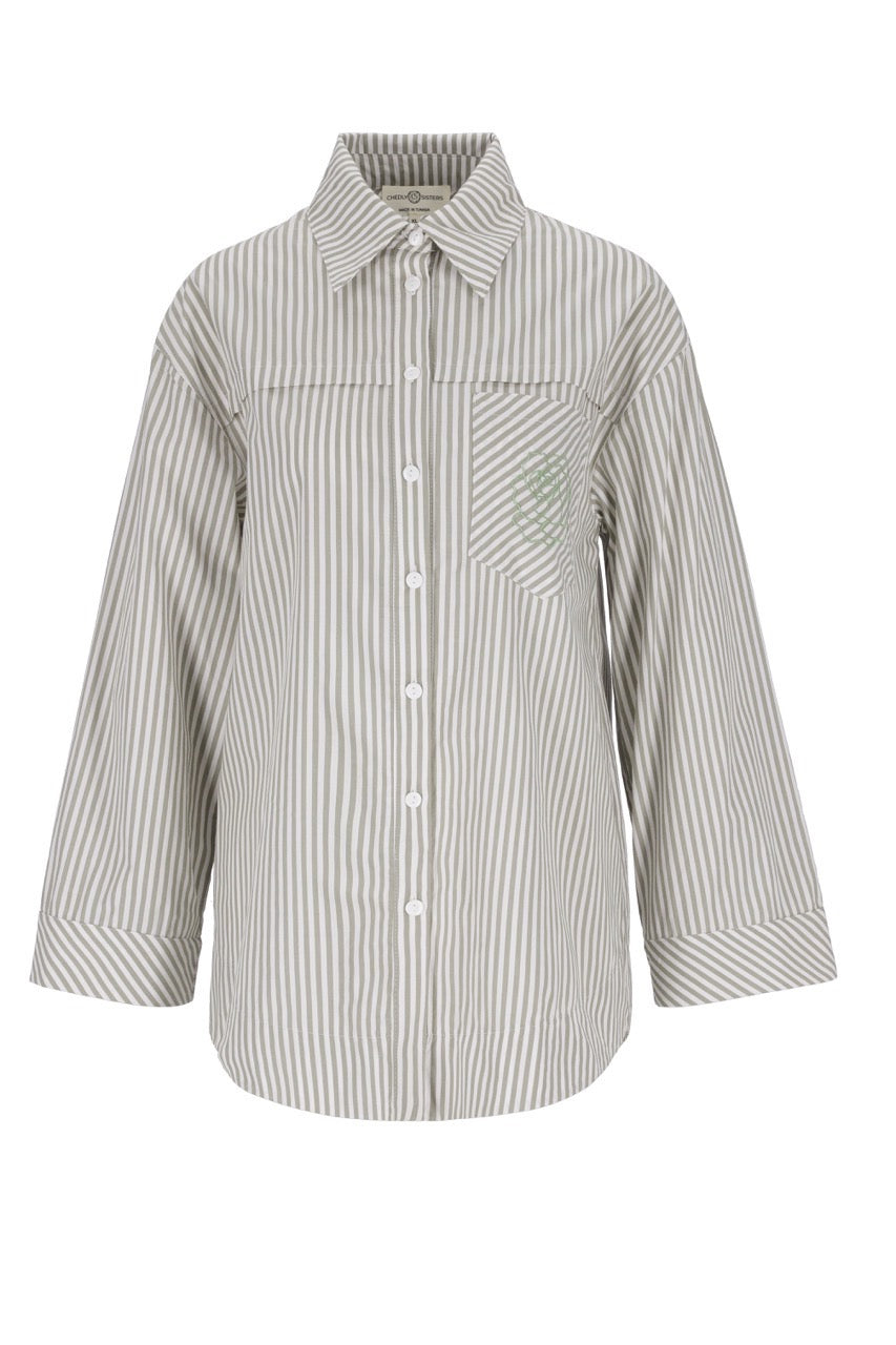 Striped Essential Shirt (Green)
