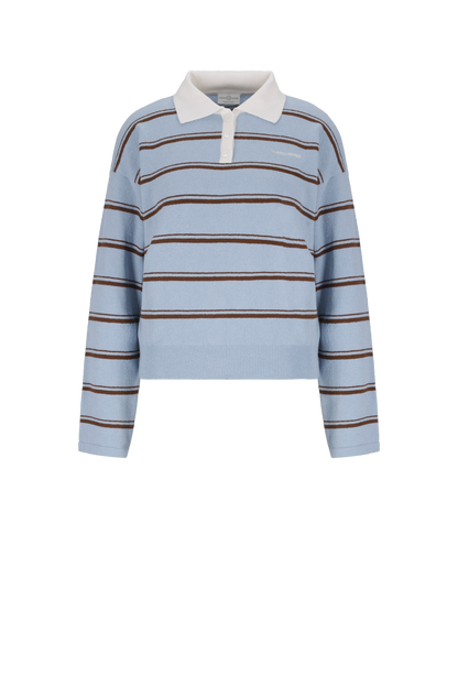 The Soft Stripes Sweatshirt (Blue X Brown)
