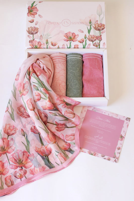 A Tulip For Her Box (Rectangular Scarves)