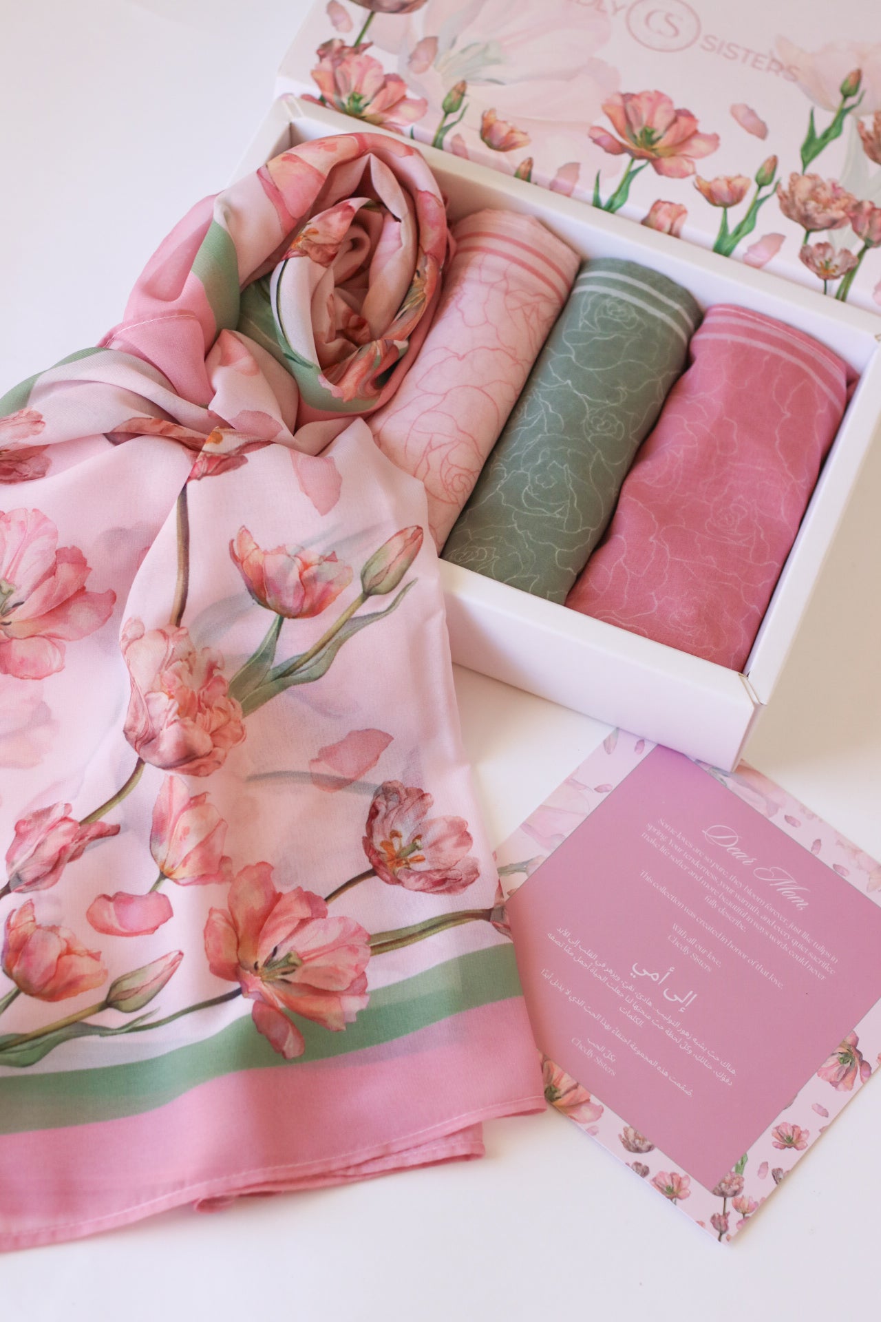 A Tulip For Her Box (Square Scarves)